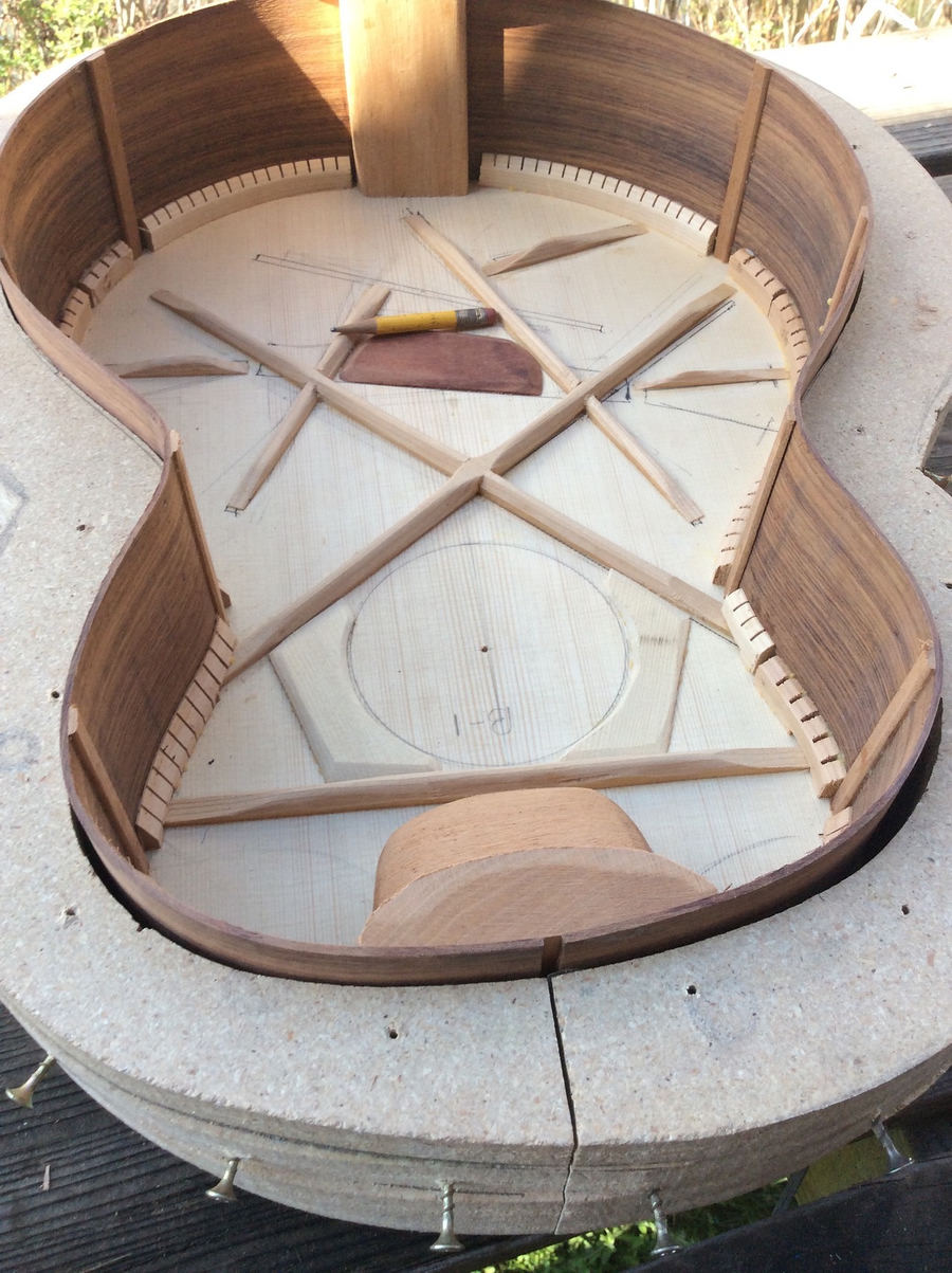 Pogreba guitar in progress